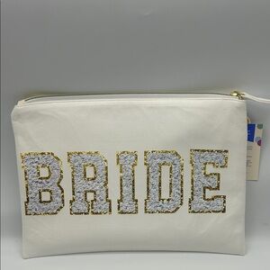 Bride Zipper Pouch ( Cream)